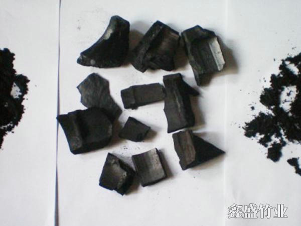 碳粉和竹節竹碳